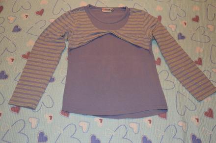 Elastické tričko s bolerkem lesklé efekty, 134