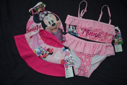 Set plavky,klobouk a čepice v.128, disney,128