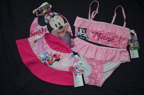 Set plavky,klobouk a čepice v.128, disney,128