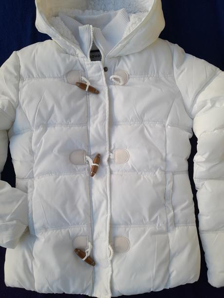 Zimní bunda bílá - vel. s-m, s
