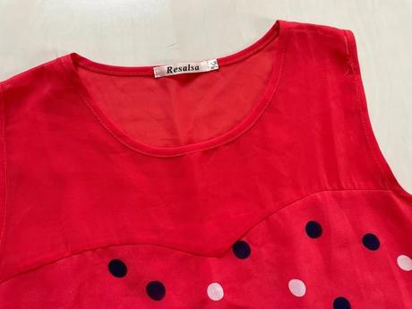 Nové puntík červené šaty, vel s/m, resalsa, s