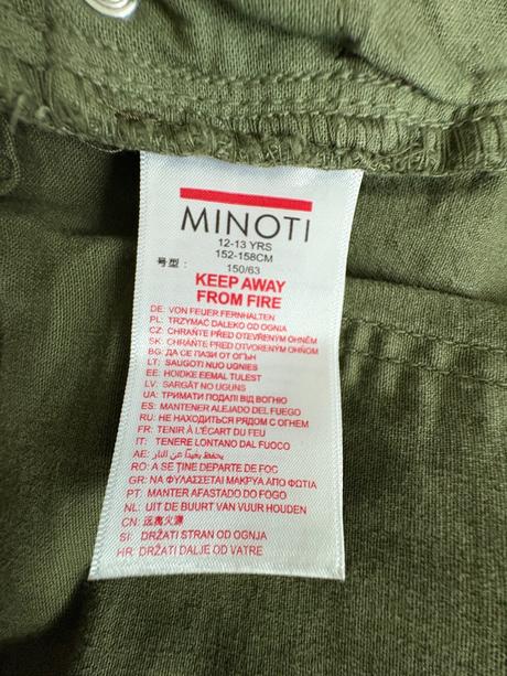 Khaki kalhoty od minotti 152/158, 152