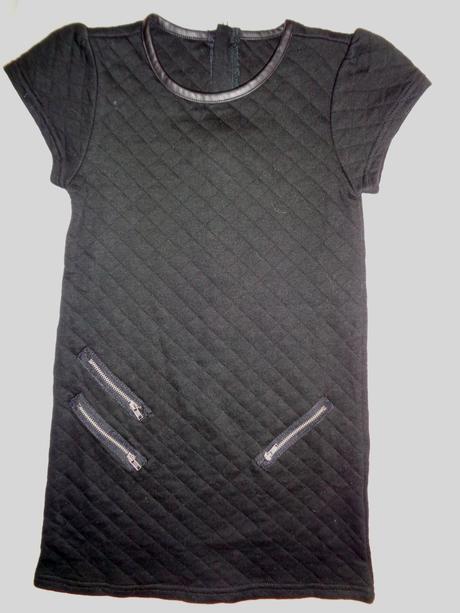 Krásné černé teplejší šaty, c&a,128