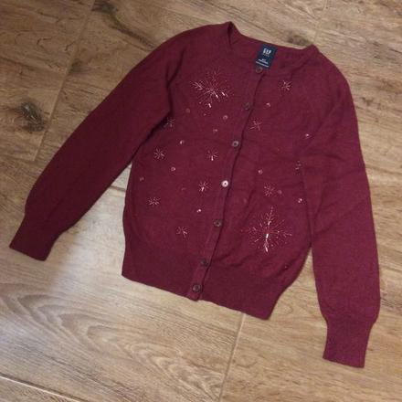 Propínací svetřík zdobený korálky gap, gap,122