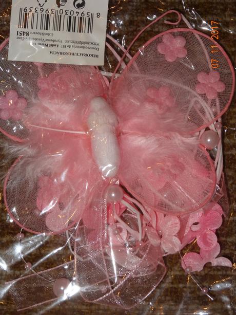 Ozdobní motýlci - vysací dekorace,