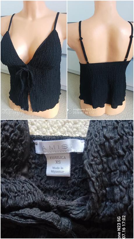 Crop top zn."amisu" vel."xs", amisu,xs