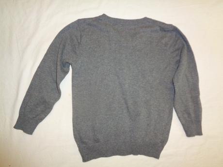 Krásný šedý melírovaný bavlněný svetr, george,122