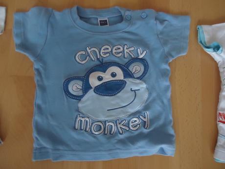 3 trička s opičkou, carter's,80