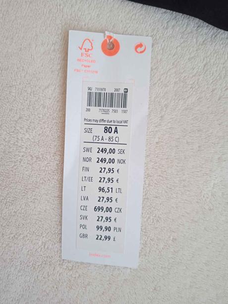 Sportovní podprsenka lindex 80a, lindex,80a