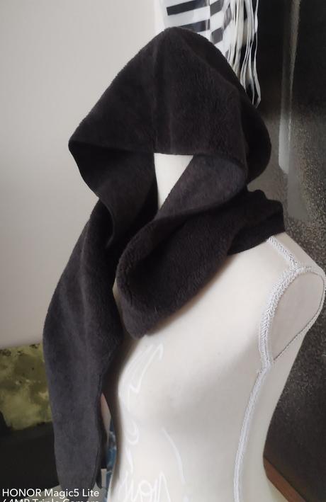 Šálo-kapuce heboučká a teplá, 