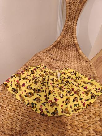 Vanilková sukně s ptáčky h&m, h&m,110