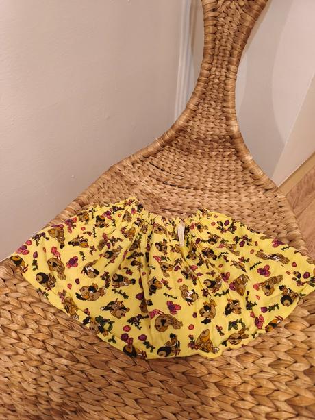 Vanilková sukně s ptáčky h&m, h&m,110
