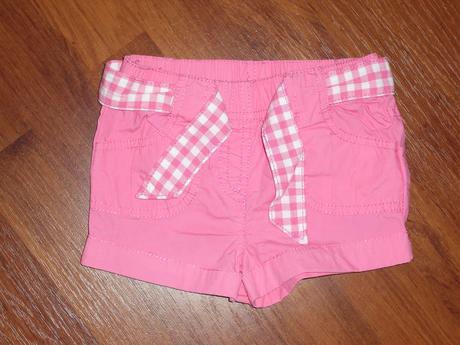Růžové šortky, zara,80