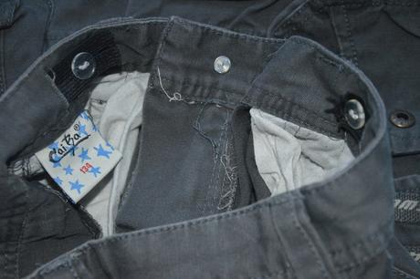 116 122 pevné bavněné kalhoty džíny s regulací, 122