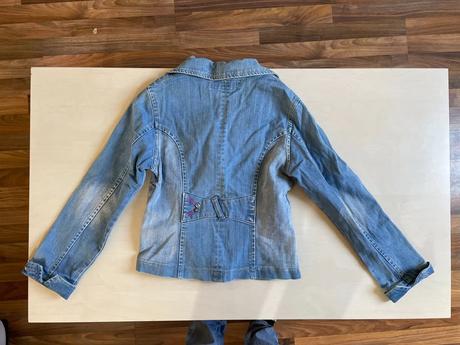 Džínová bunda/sako, vel s spíše xs, big bell, xs