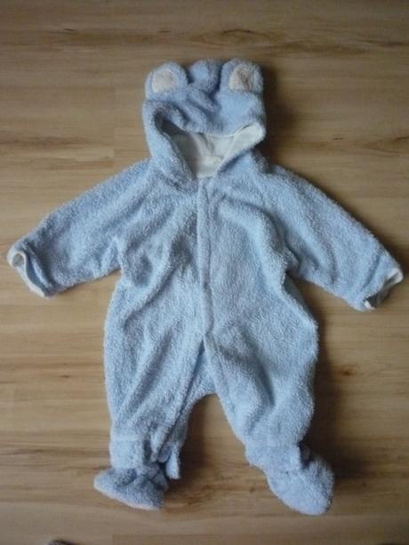Chlupatá kombinéza podšitá bavlnou, 80