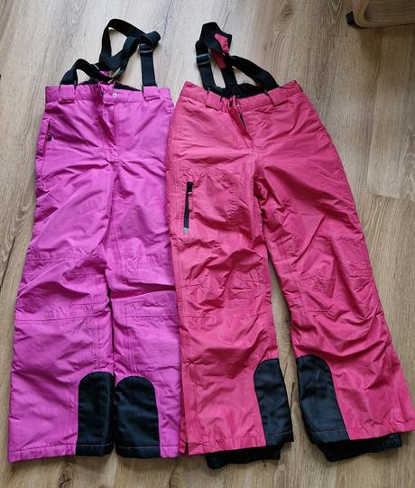 3x oteplovací kalhoty, 134