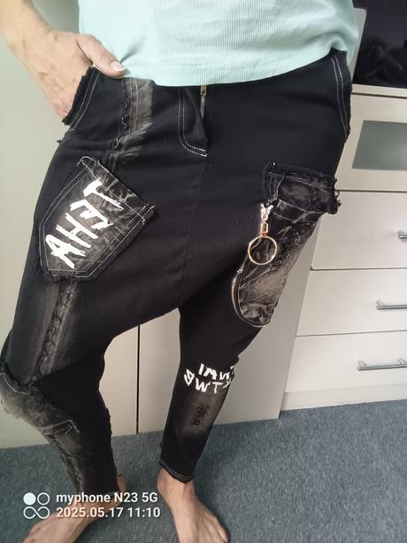 Baggy-nasrávačky-harémky "fashion" vel."s", s