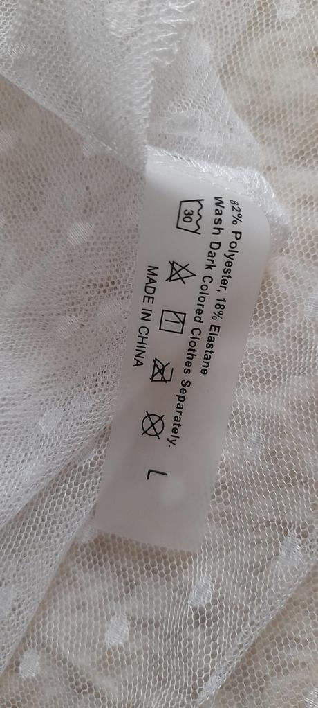 Bílý krajkový plážový přehoz / župan, l