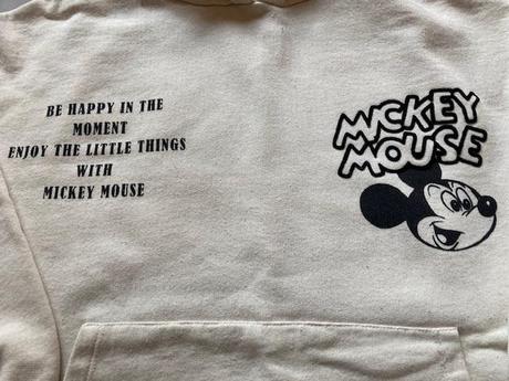 Smetanová mikina s mickey mousem, zara,158