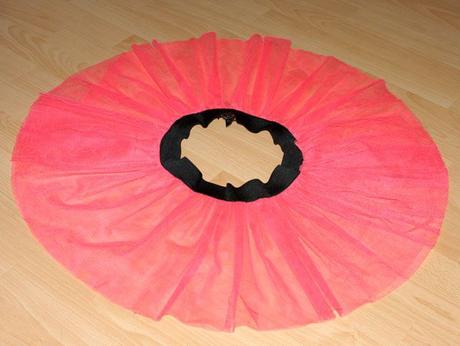 Růžová tylová sukýnka styl tutu k legínám, 188