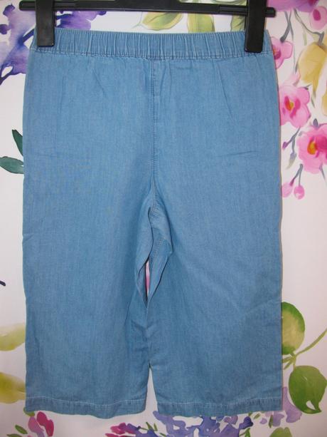 Ležérní letní 7/8 kalhoty z tenké džínoviny, george,134