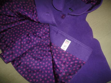 Flaušové pončo ff, vel. 5-6 let, f&f,110