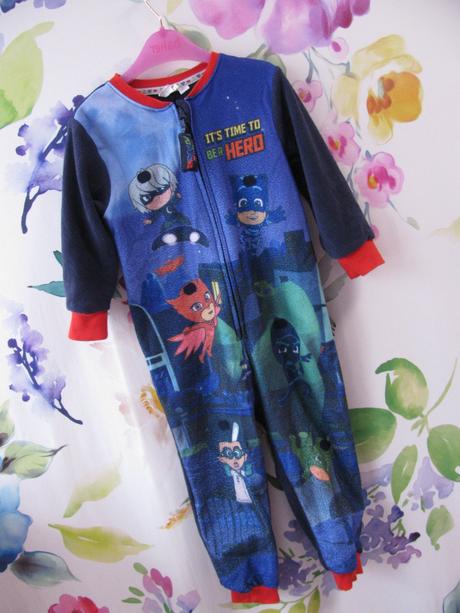 Fleecový spací overal pj masks, 98