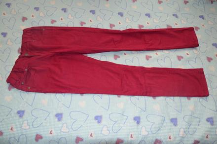 152 elastické kalhoty džíny vínové regulace v pase, crashone,152