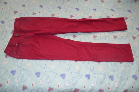 152 elastické kalhoty džíny vínové regulace v pase, crashone,152