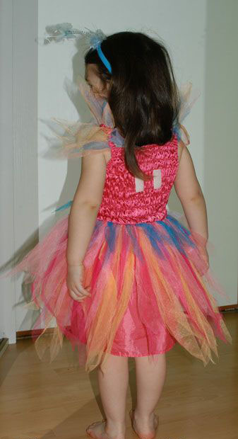 Karnevalové šaty duhová víla+čelenka,