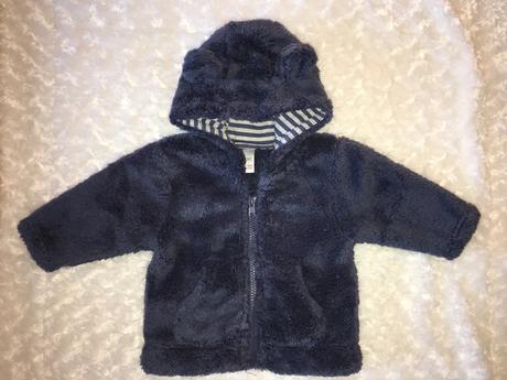 Modrá chlupatková mikina next, next,68