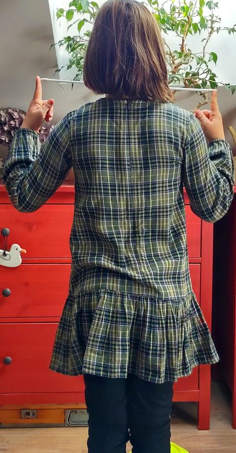 Zelené kárované šaty, coccodrillo,146