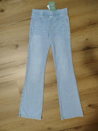 Nové dívčí džínové kalhoty h&m 170 jeggings široké, h&m,170