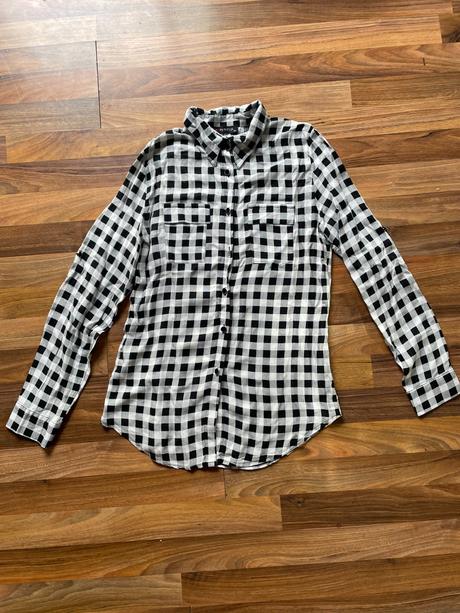 Káro košile, chybí knoflík, vel xl ale spíše m i s, s