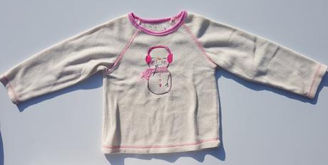 E4 dívčí fleesová mikina sněhulák vel. 92, girl2girl,92