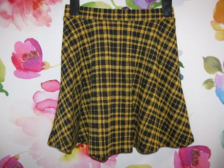 Dívčí elastická, hořčicová sukně, george,140
