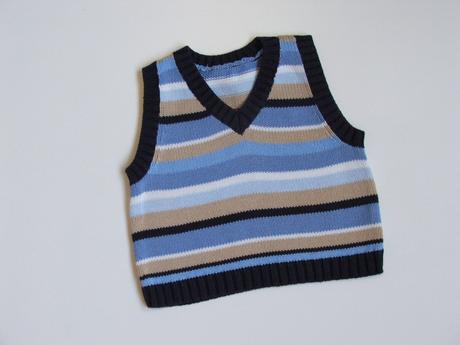 M195 pruhovaná vesta vel. 68, 68