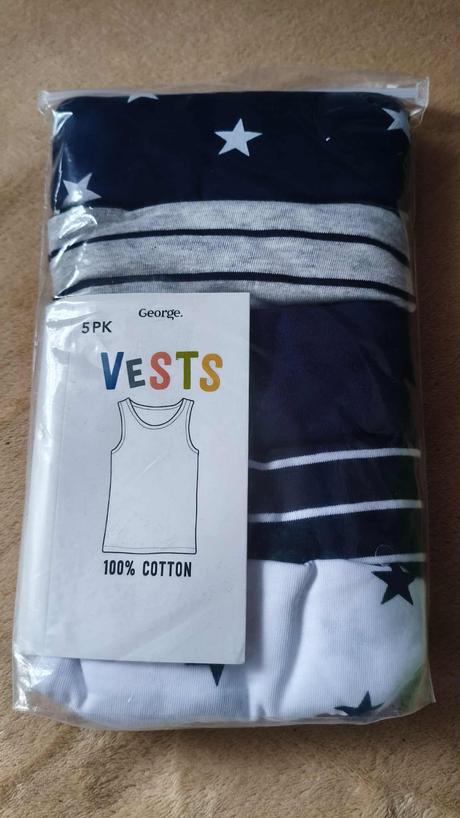 Tílko/nátělník chlapecký 5pack v.98-122, george,98 / 104 / 110 / 116 / 122