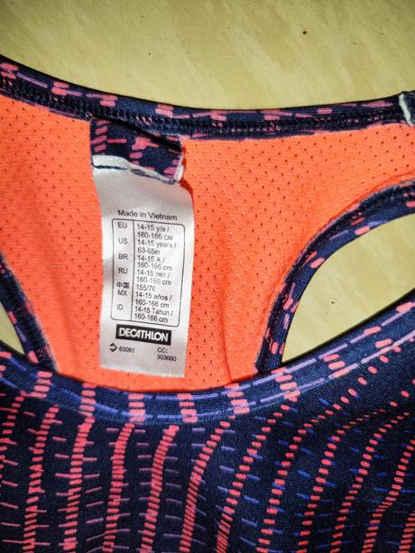 Sportovní podprsenka decathlon, decathlon,164