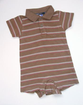 J434 hnědý letní overal vel. 74, debenhams,74