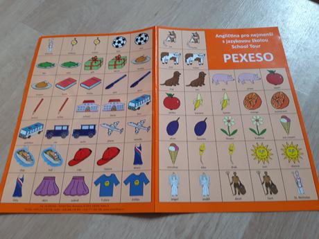 Pexeso anglická slovíčka,