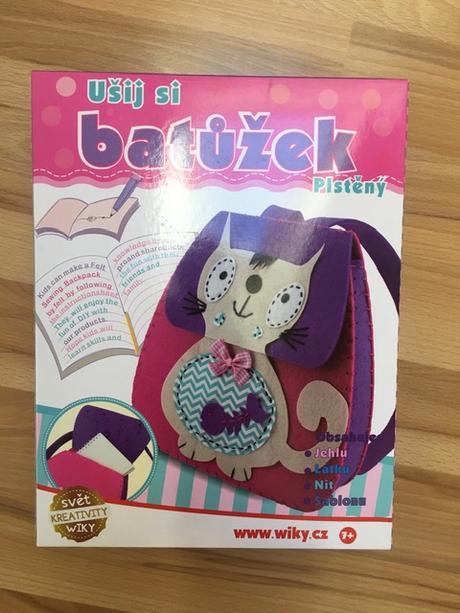 Ušij si batůžek kočka/plstěný, 