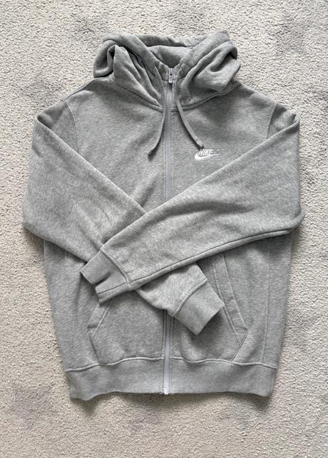 Šedá mikina nike se zipem, vel. 164, nike,164