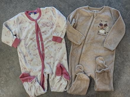 Sada 2 froté pyžámek, lupilu,80