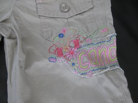 Rolovací plátěné kalhoty vel. 86/92, 86