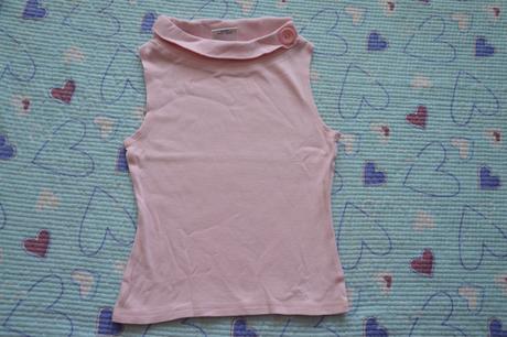 Růžové tílko s knoflíkem, next,116