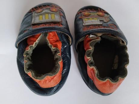 Nápadité kožené capáčky 6-12, rose et chocolat,18