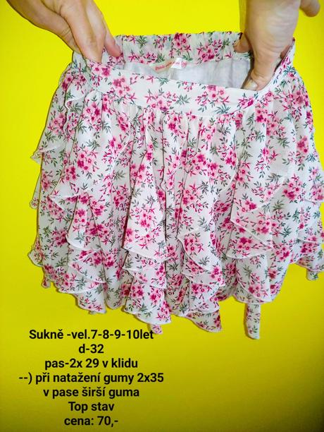 Sukně - vel.122-128, 122