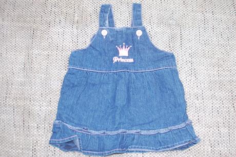 Džínové šatičky s bavlněnou podšívkou tinyted, tiny ted,68